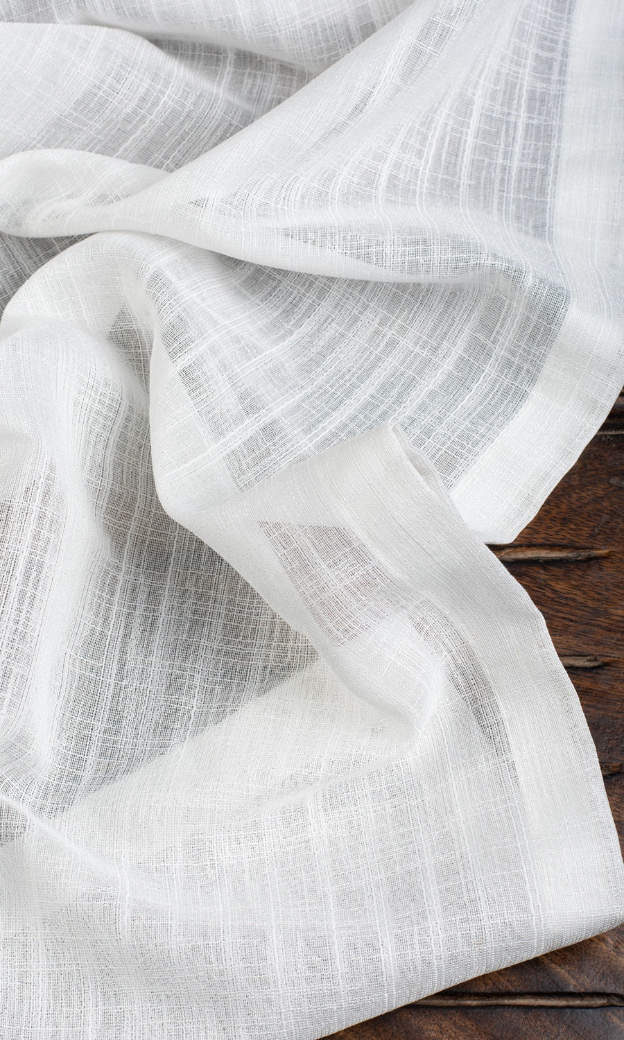 Plain Sheer Roman Shades (White)