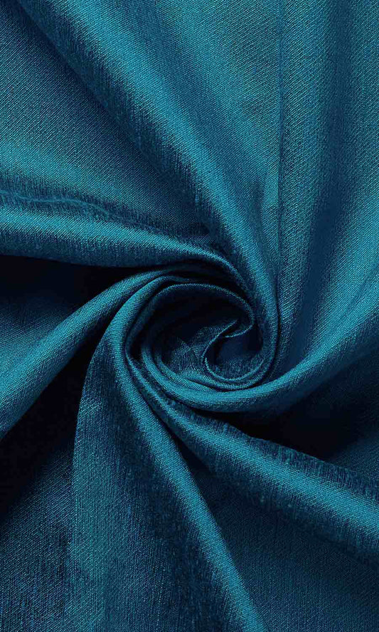 Faux Silk Fabric Blinds (Blue)