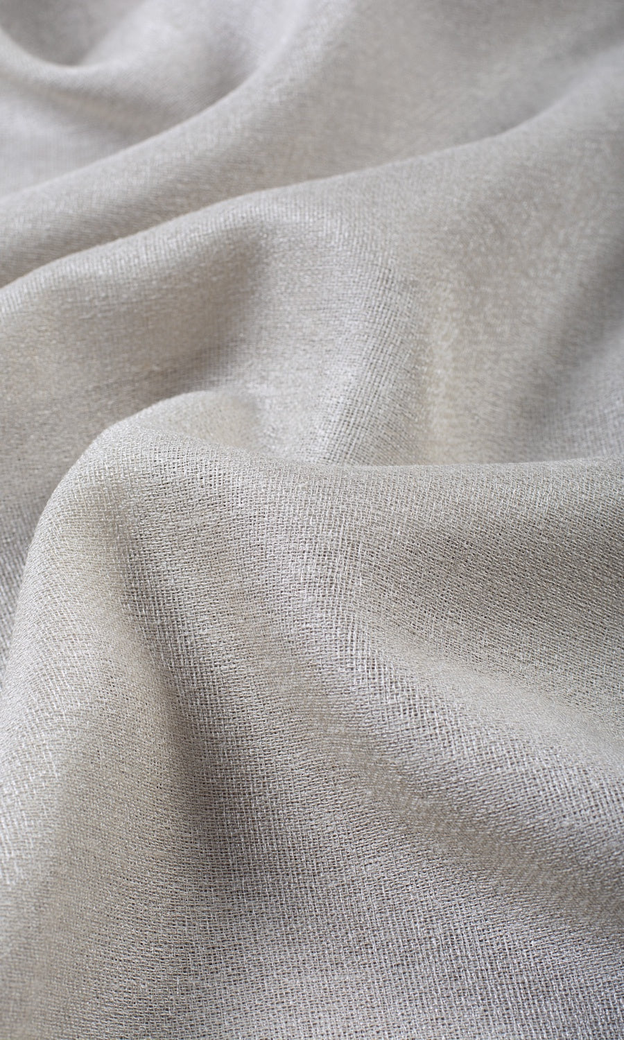 Plain Semi-Sheer Roman Blinds (Silver Gray) Extra Long Short Wide