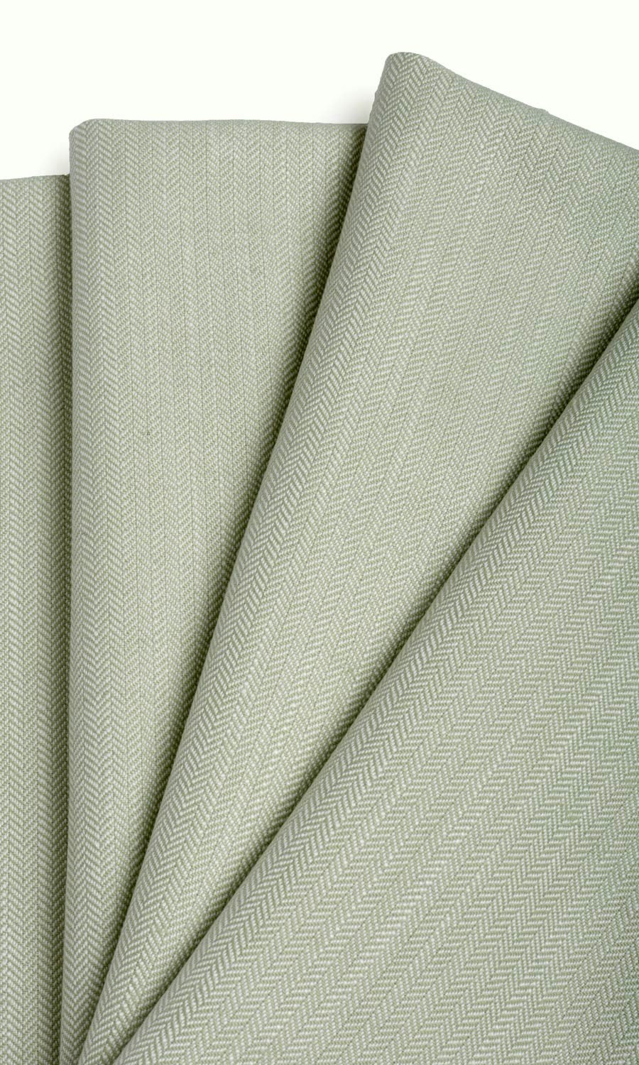 Herringbone Textured Free Fabric Material Sample (Mint Green)