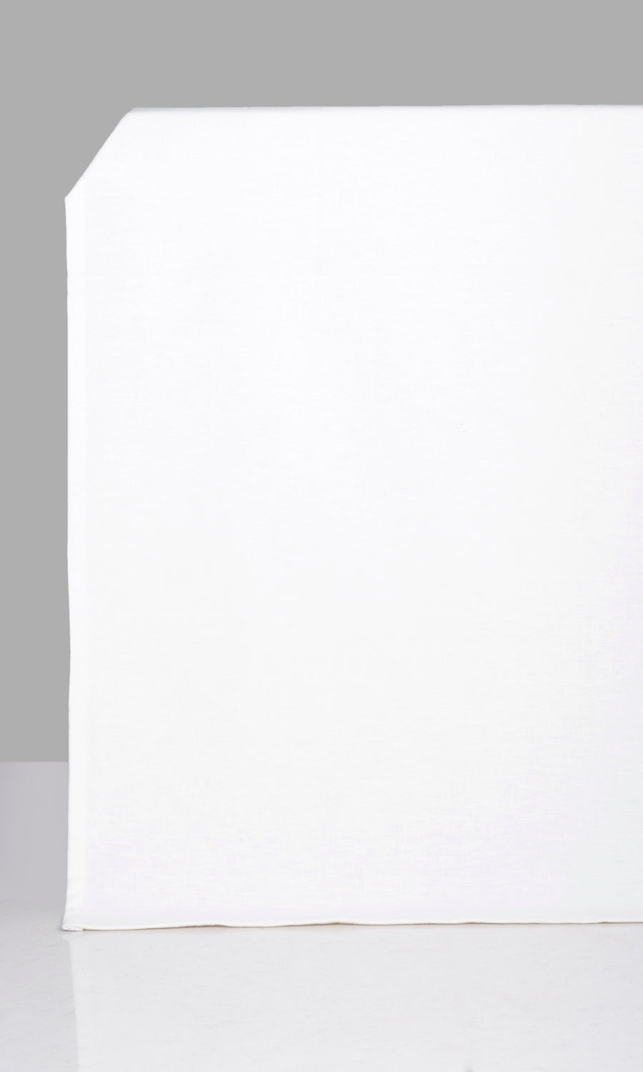 Poly-Cotton Blend Free Fabric Material Sample (White)
