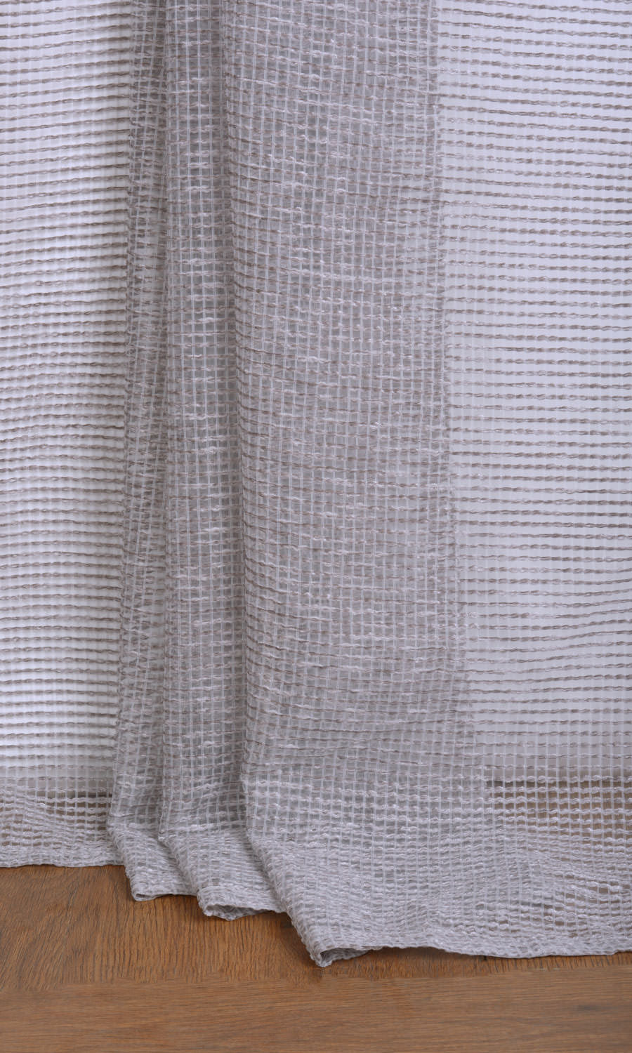 Check Weave Sheer Roman Blinds & Window Shades (Grey)