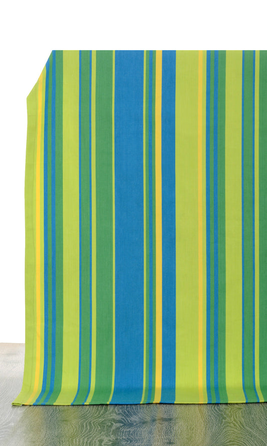 Cotton Home Décor Fabric By the Metre (Blue/ Green)