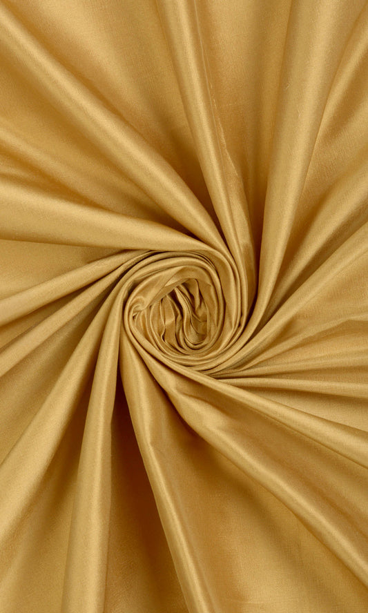Shantung Silk Home Décor Fabric By the Metre (Ochre/ Burnt Yellow)