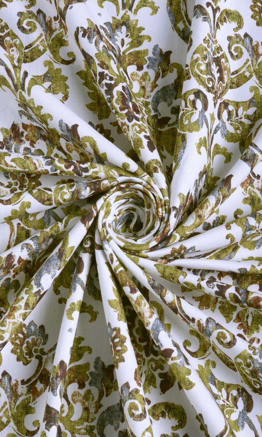 Damask Print Any Size Style Roman Blinds (Yellow/ Green/ Brown)