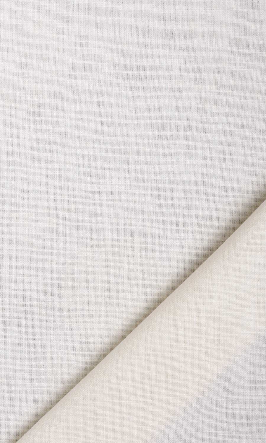 Poly-Cotton Window Treatments Fabric Sample (Cream/ White)