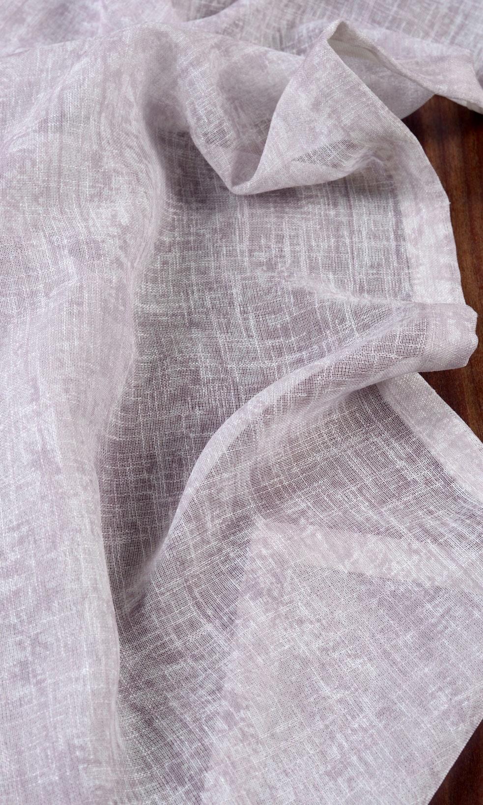 Textured Sheer Flat, Plain, Fake, Faux, European Relaxed Roman Blinds (Pale Pink)