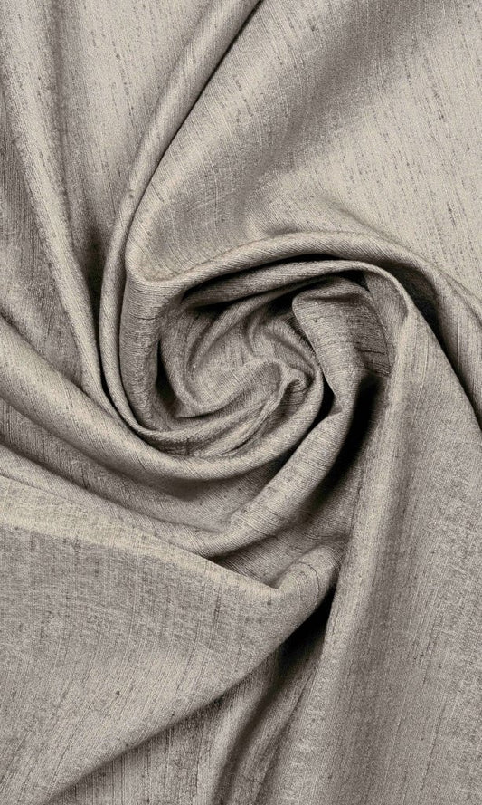 Silk Blend Home Décor Fabric Sample (Taupe Grey)