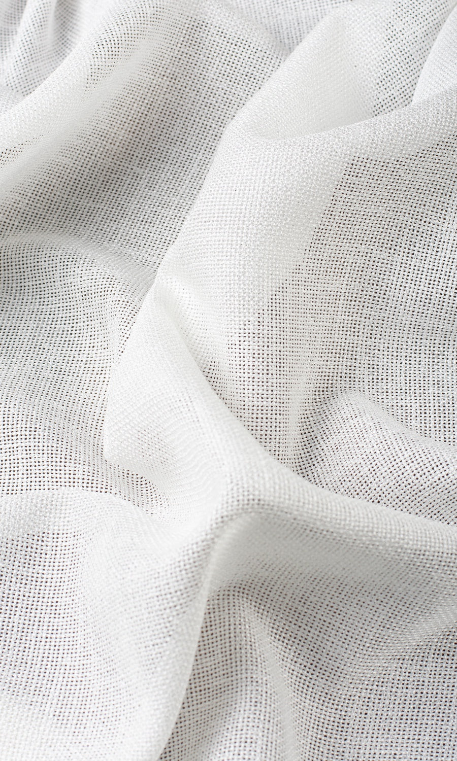 Textured Sheer Any Size Style Roman Blinds (White)