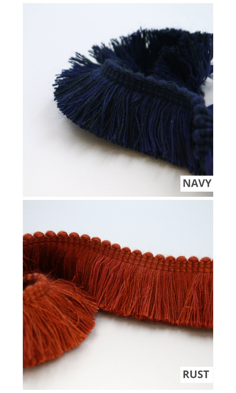 Window blinds fringe trims