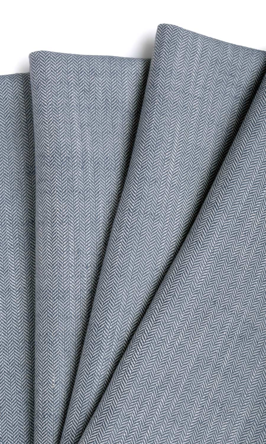 Herringbone Textured Blinds (Denim/ Navy Blue) for Living, Bedroom, Kitchen, Bathroom