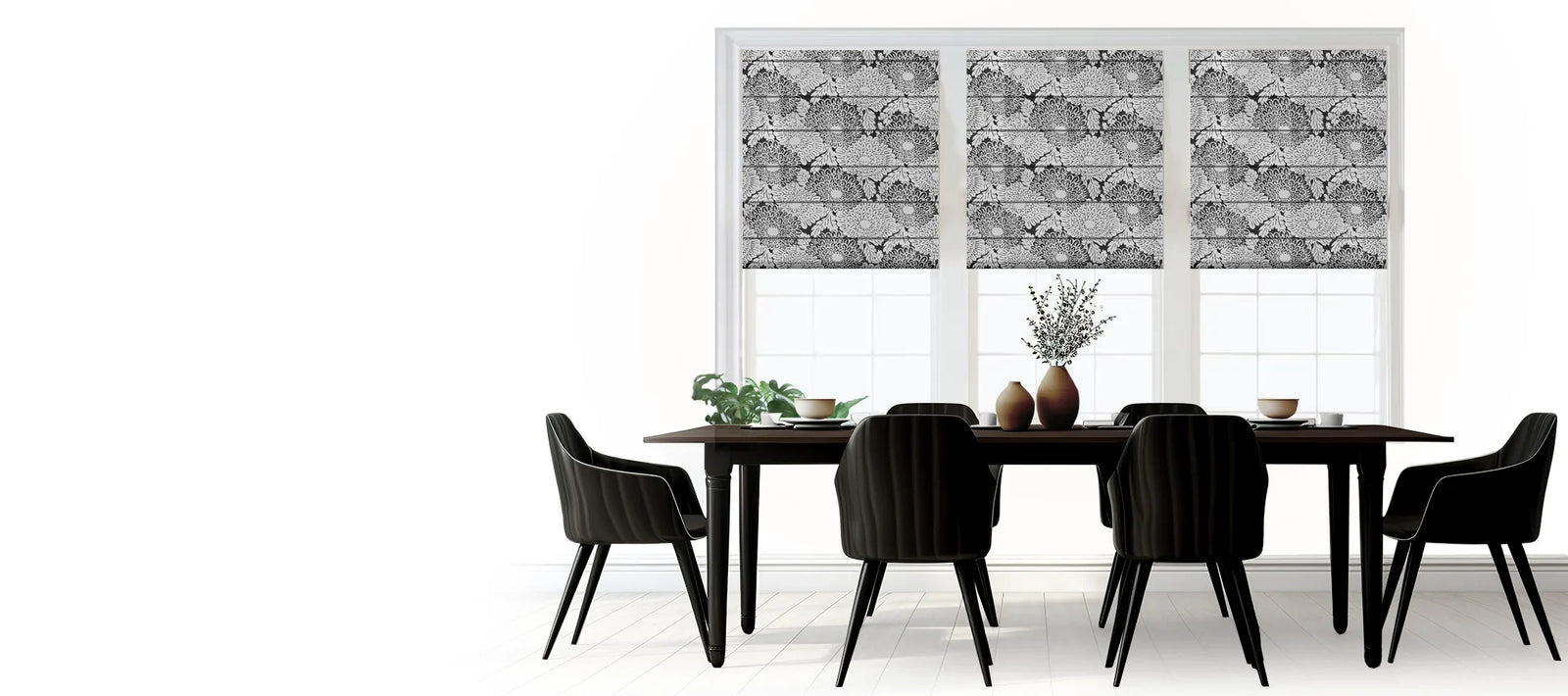 Made-to-measure roman blinds and custom window shades