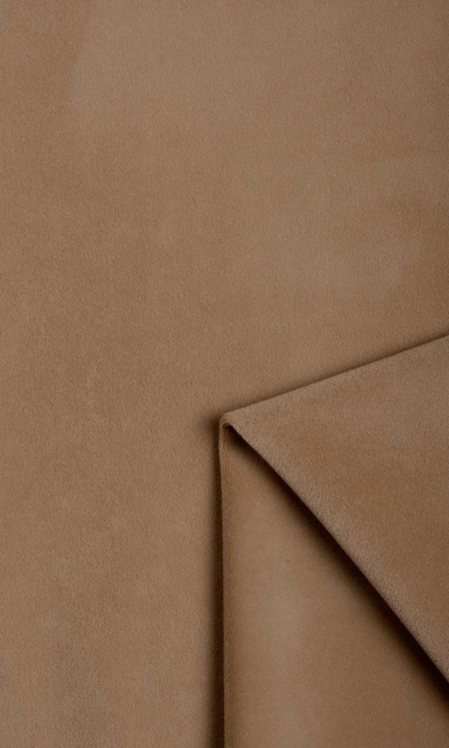 Velvet Flat, Plain, Fake, Faux, European Relaxed Roman Blinds (Brown)