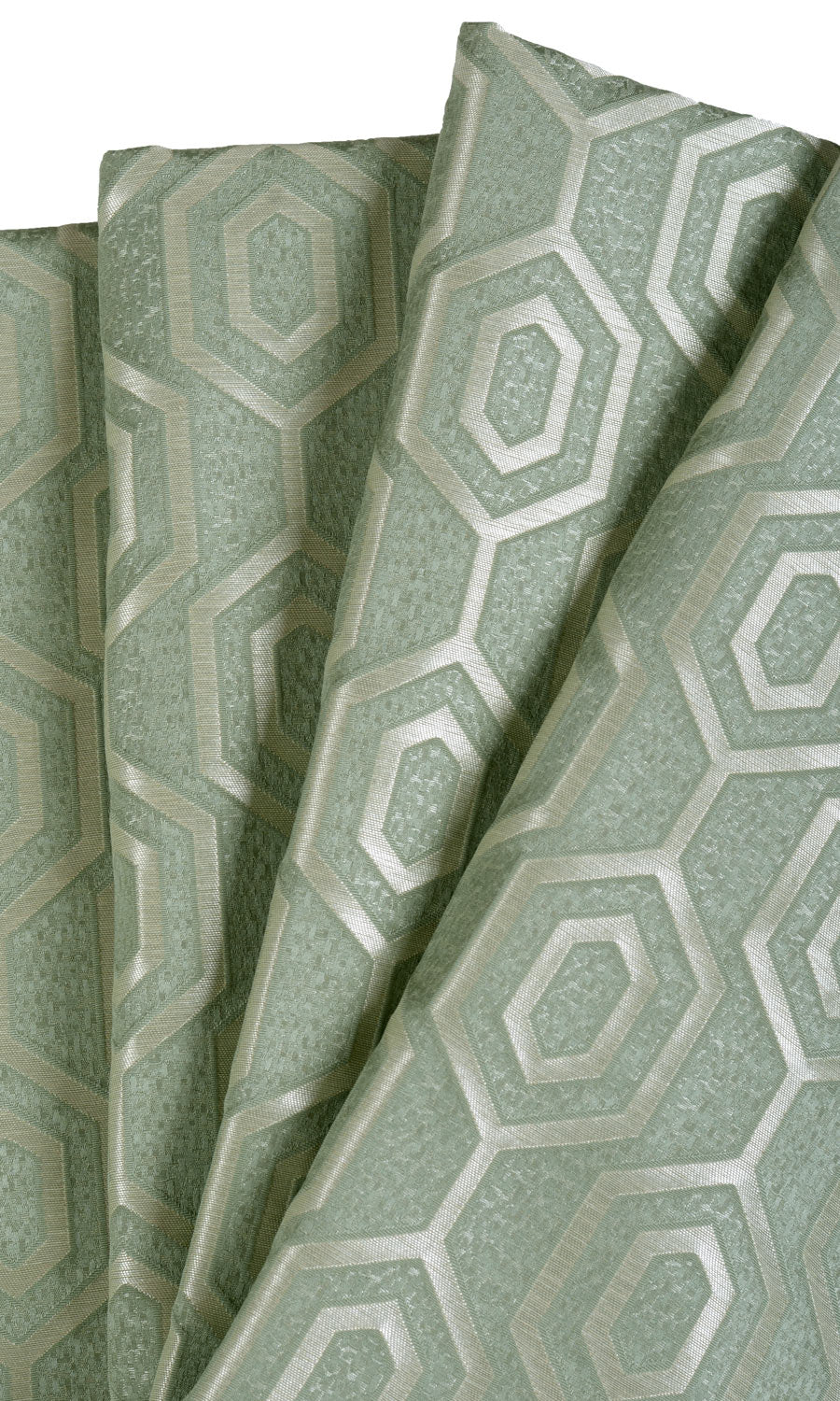 Honeycomb Patterned  Flat, Plain, Fake, Faux, European Relaxed Roman Blinds (Sage Green)