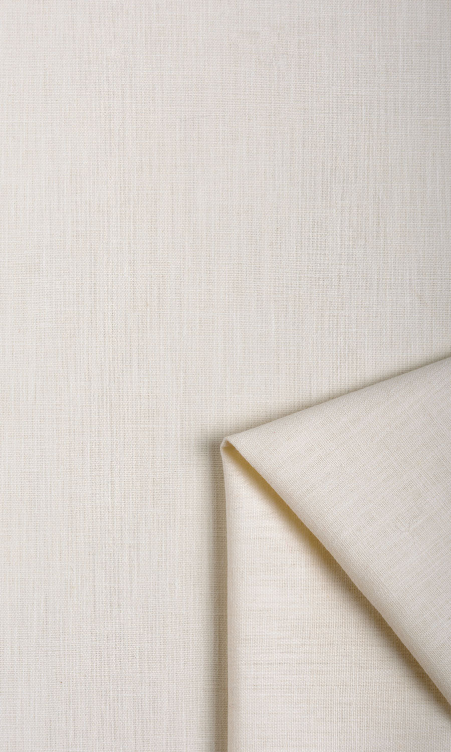 Poly-Cotton Flat, Plain, Fake, Faux, European Relaxed Roman Blinds (Cream/ White)