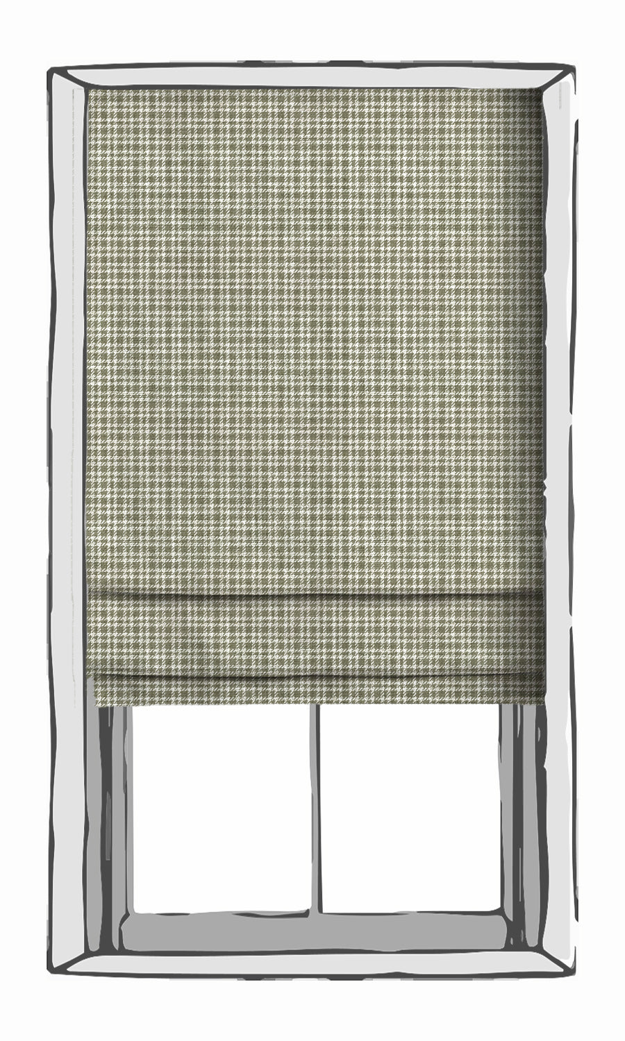Checkered Shades (Olive Green/ White) Extra Long Short Wide