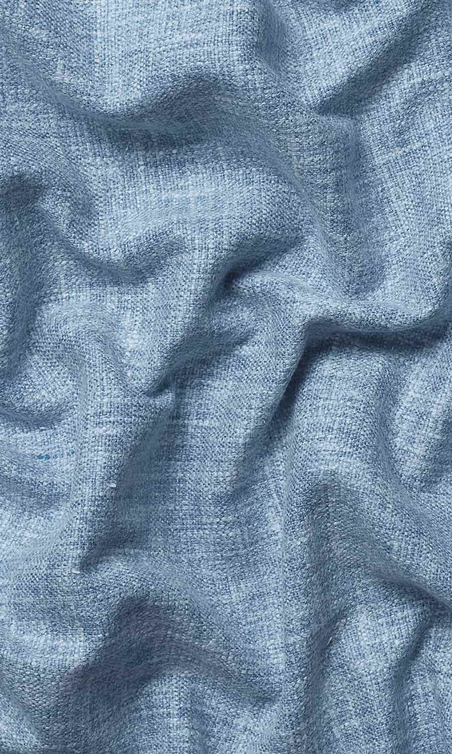 Cotton Blend Home Textile Fabric Material Sample (Blue)