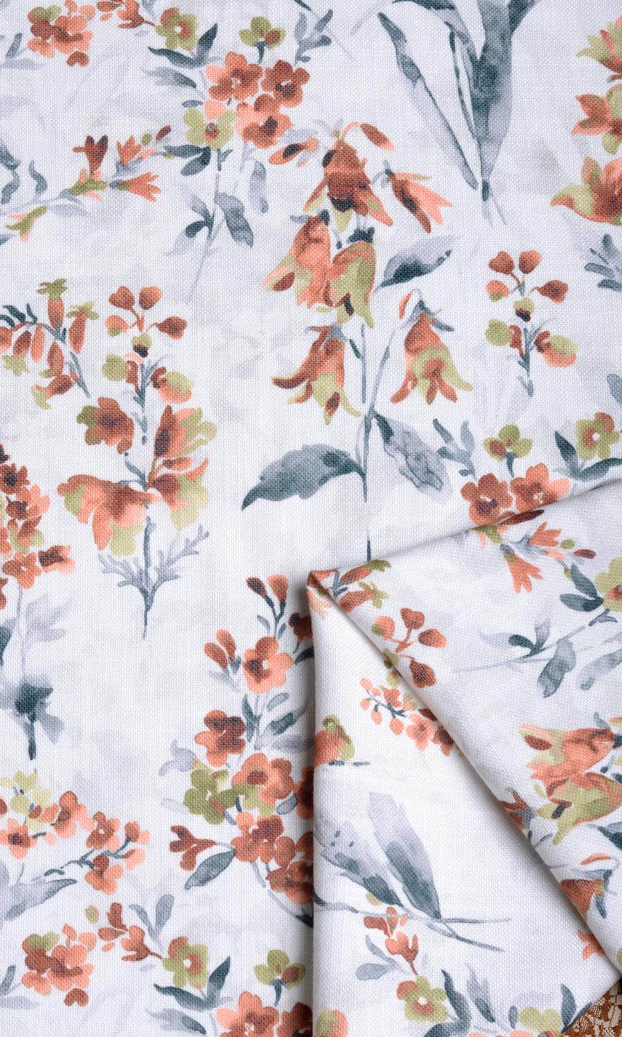 Floral Print Shades (Orange/ Grey) Extra Long Short Wide