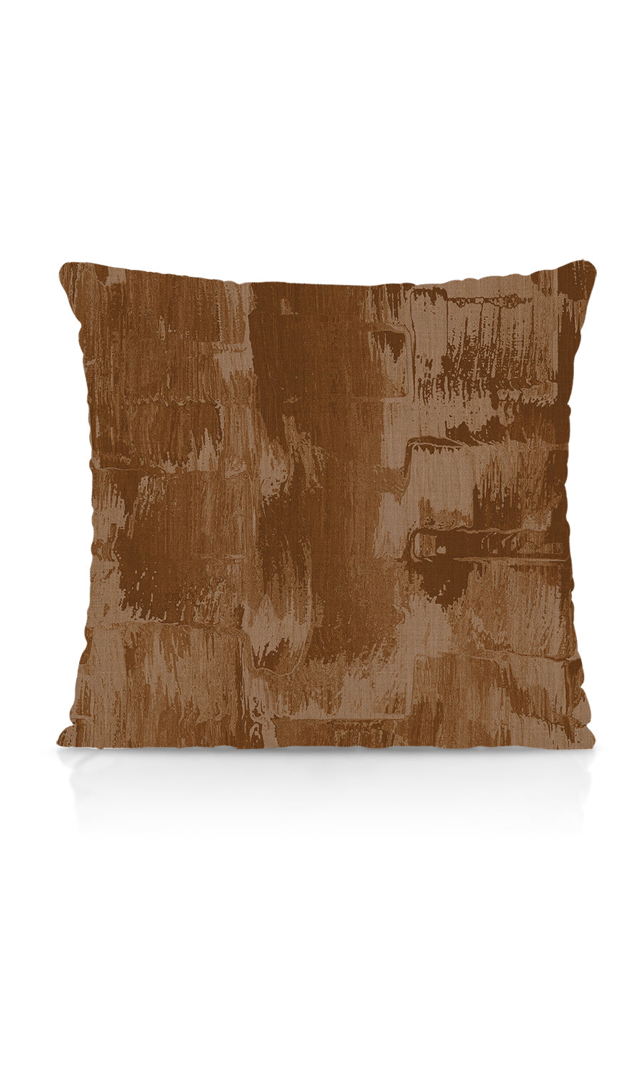 Watercolor Effect Striped Home Textile Fabric Material By the Metre (Brown)