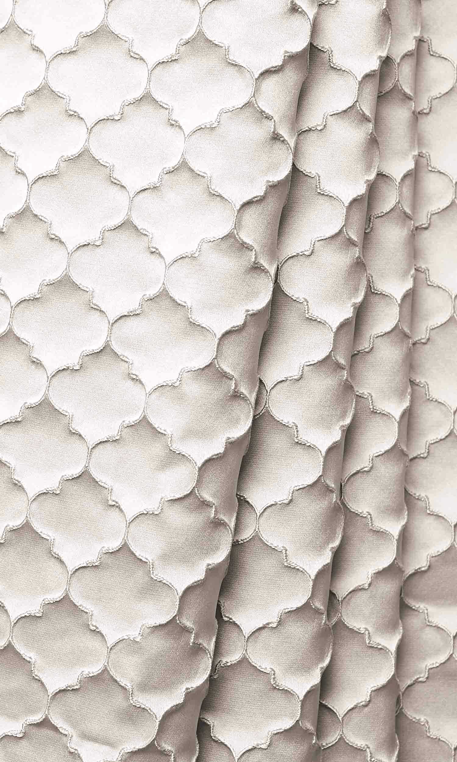 Silk Blend Home Décor Fabric Sample (Seashell Ivory)