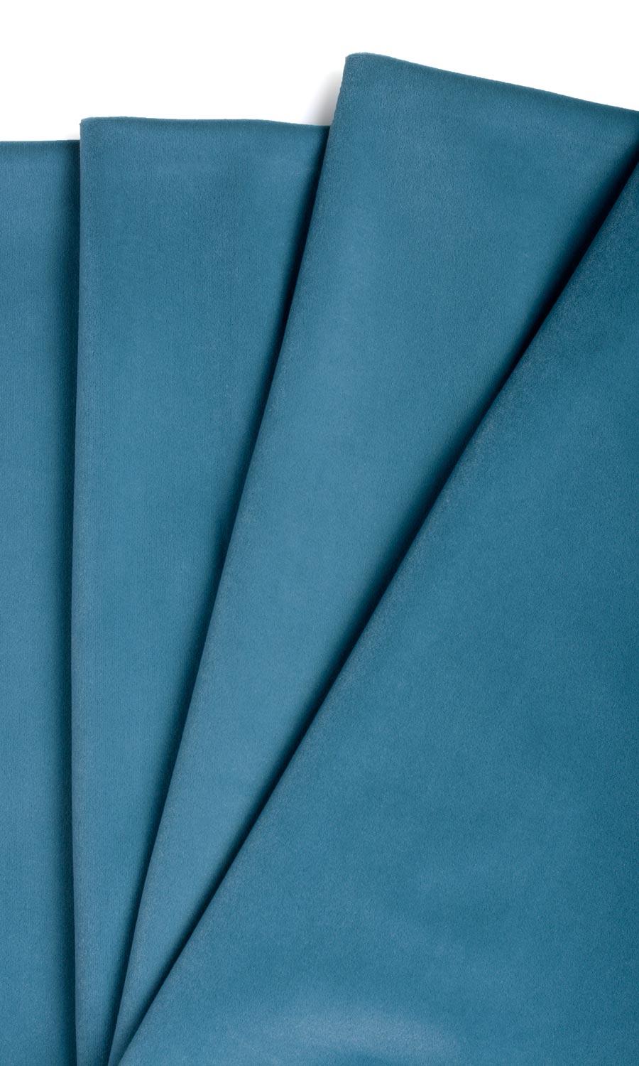 Velvet Fabric Blinds (Teal Blue) for Living, Bedroom, Kitchen, Bathroom