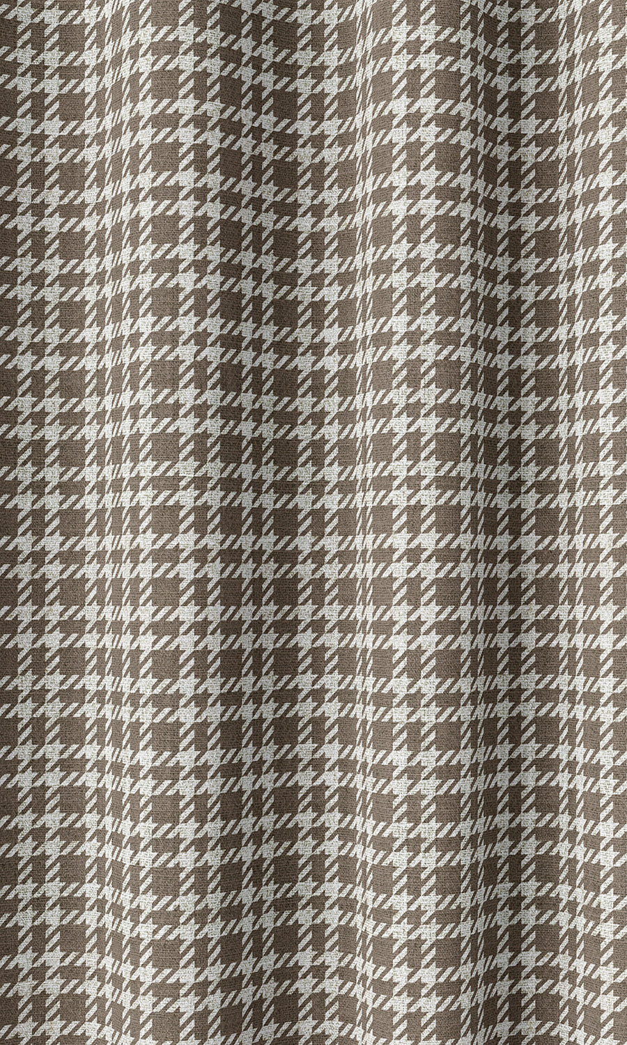 Check Patterned Home Décor Fabric Sample (Cedar Brown)