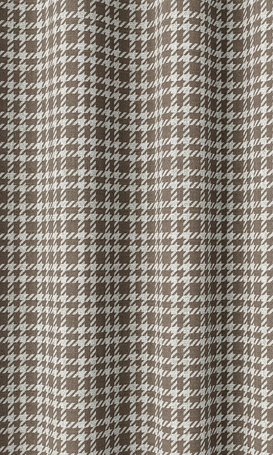 Check Patterned Blinds (Cedar Brown)