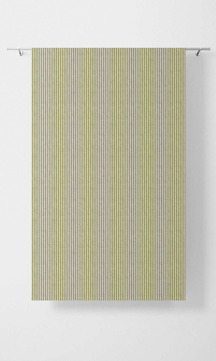 Striped Flat, Plain, Fake, Faux, European Relaxed Roman Blinds (Chartreuse Green/ White)