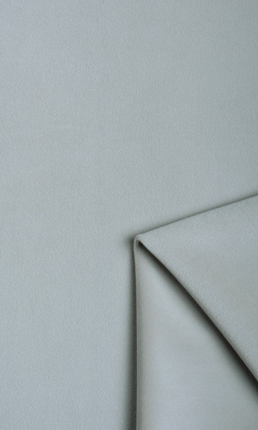 Velvet Window Treatments Fabric By the Metre (Cool Grey/ Pale Bluish-Grey)