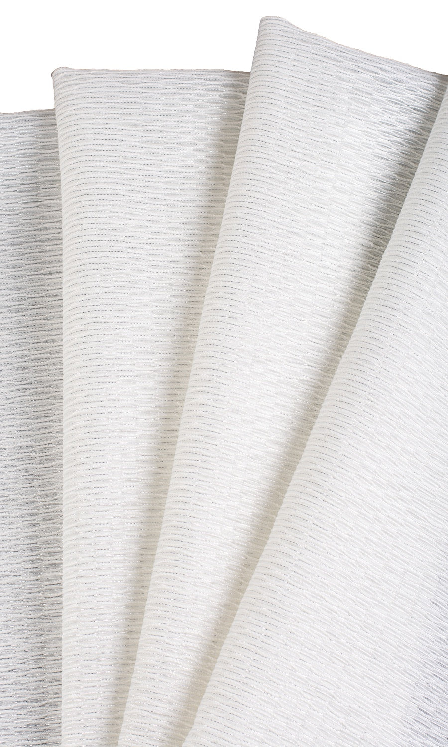 Textured Sheer Flat, Plain, Fake, Faux, European Relaxed Roman Blinds (White)