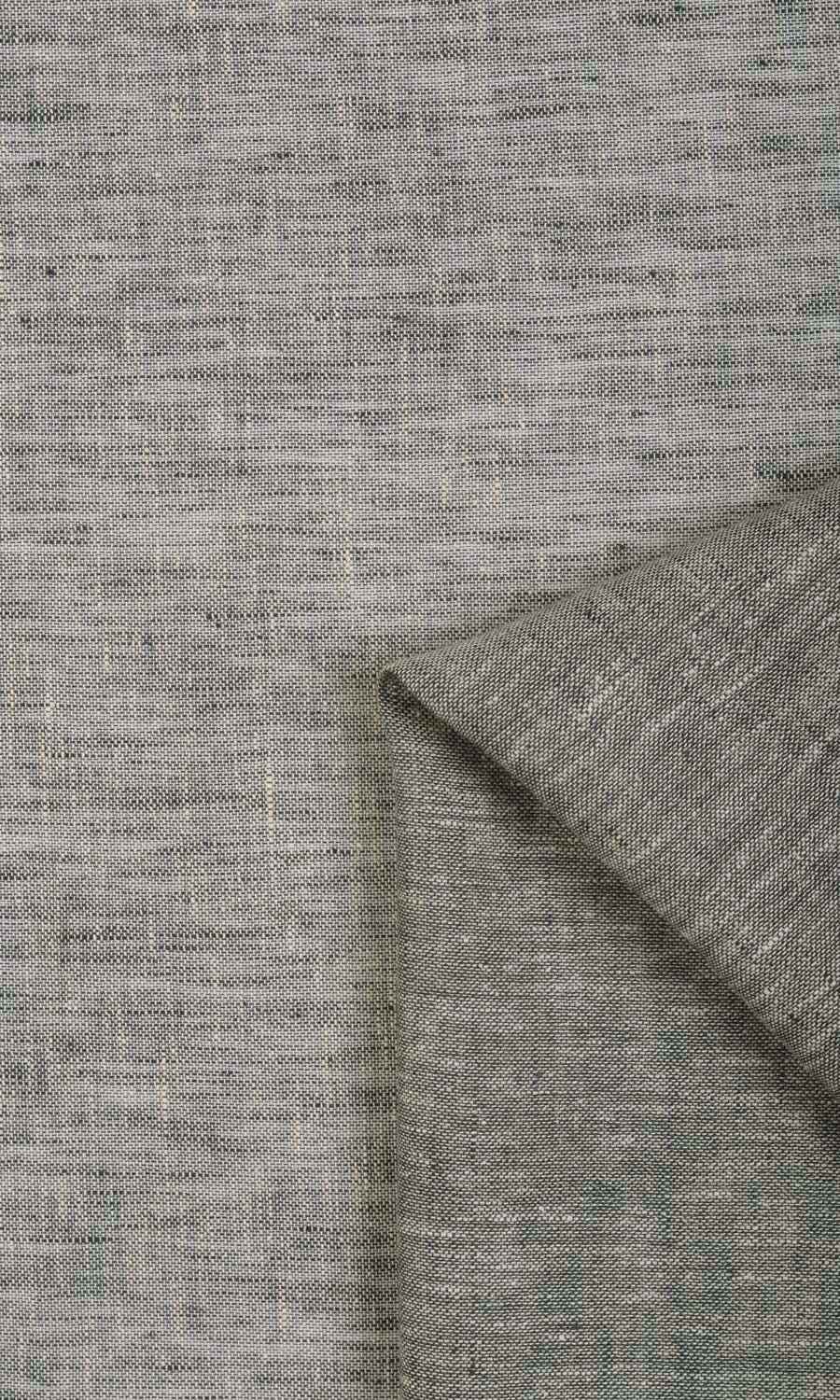 Sheer Linen Flat, Plain, Fake, Faux, European Relaxed Roman Blinds (Grey)