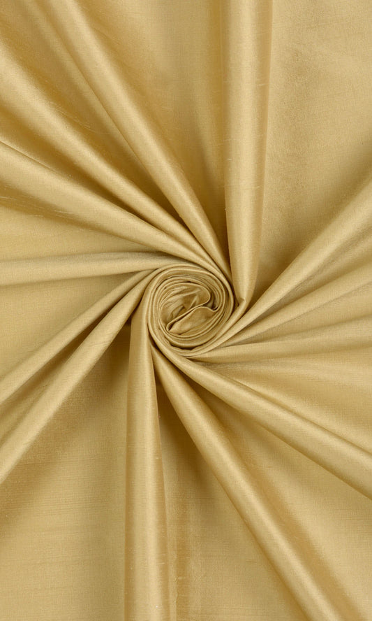 Shantung Silk Home Décor Fabric By the Metre (Mustard Yellow)