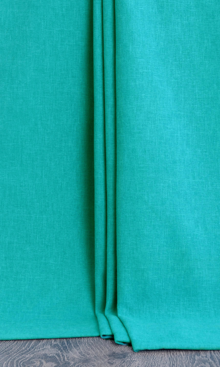 Linen-Blend Home Textile Fabric Material By the Metre (Turquoise Blue)