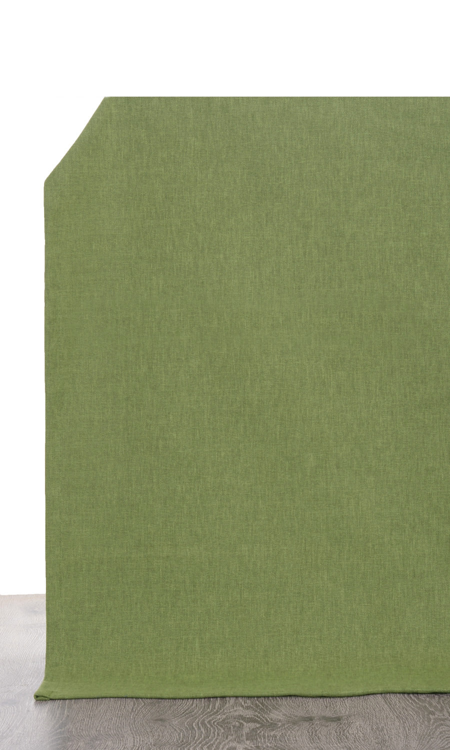 Poly-Linen Fabric Blinds (Green) for Living, Bedroom, Kitchen, Bathroom