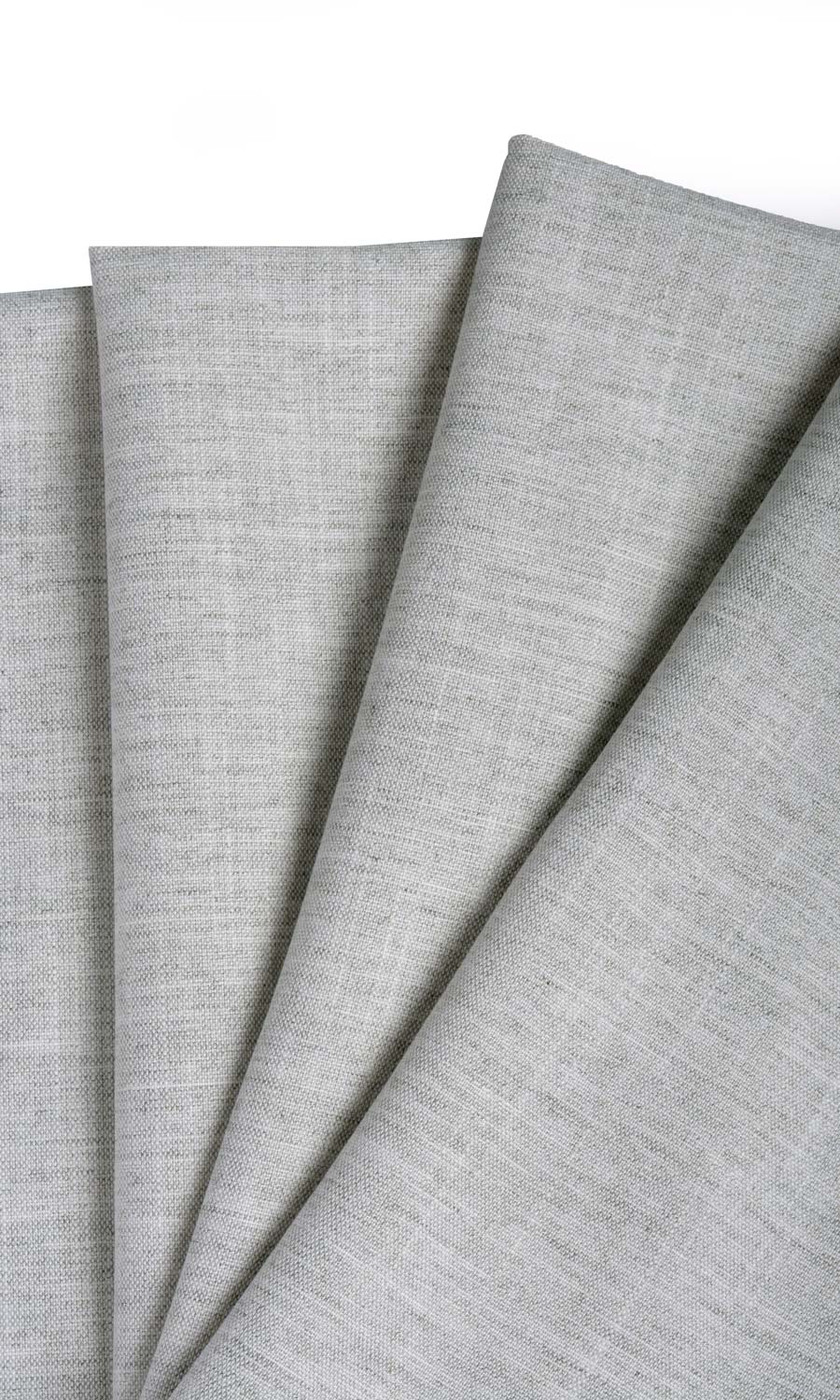 Plain Linen Textured Blinds (Smoke White) for Living, Bedroom, Kitchen, Bathroom