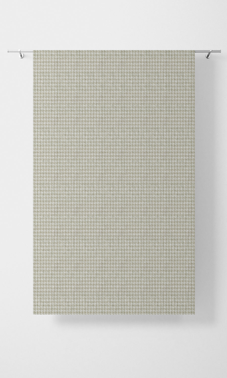 Houndstooth Print Flat, Plain, Fake, Faux, European Relaxed Roman Blinds (Beige/ White)