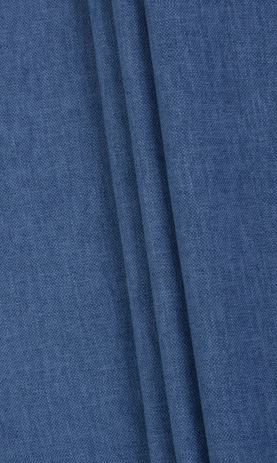 Linen-Blend Home Textile Fabric Material By the Metre (Blue)