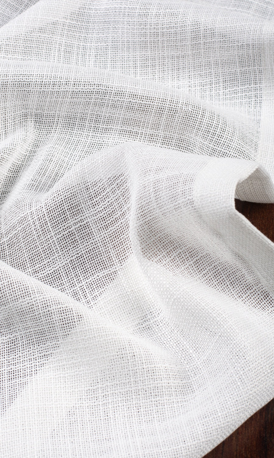 Textured Sheer Made-to-Measure Roman Blinds (White)