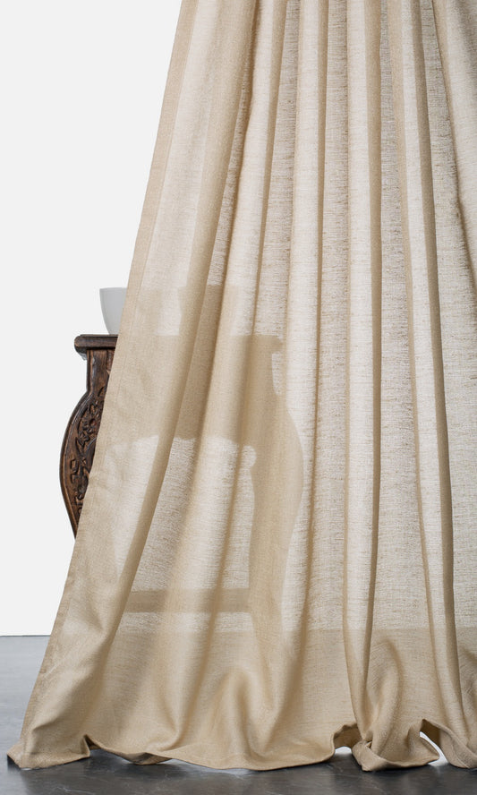 Plain Sheer Blinds (Hazelnut Beige)