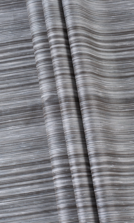 Textured Home Décor Fabric Sample (Grey/ Black)