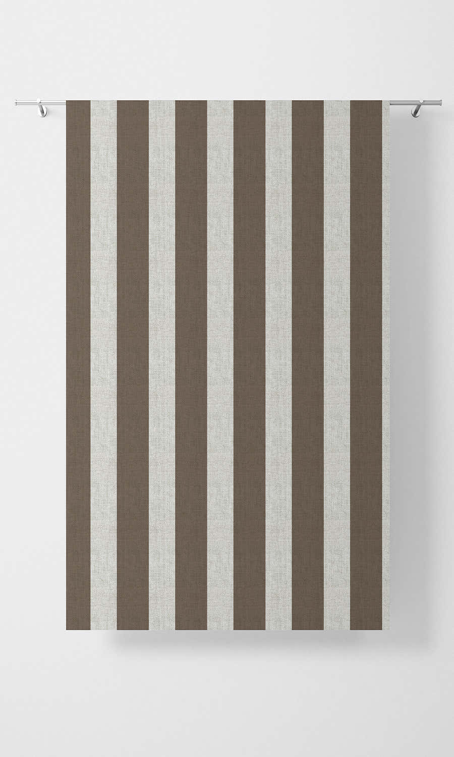 Geometric Print Home Textile Fabric Material By the Metre (Brown/ White)