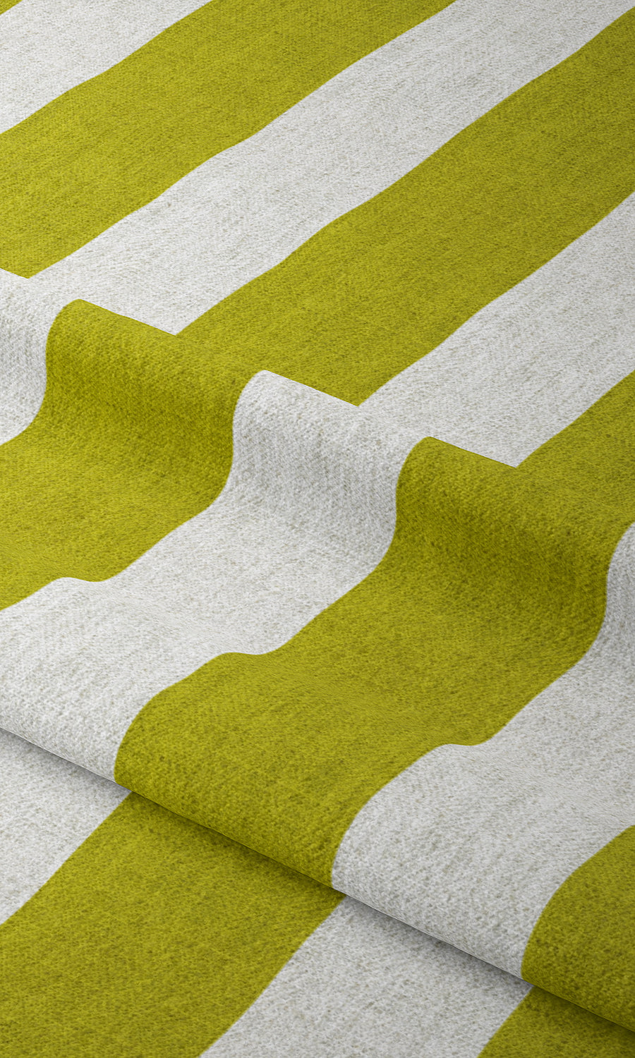 Striped Home Textile Fabric Material By the Metre (Apple Green)