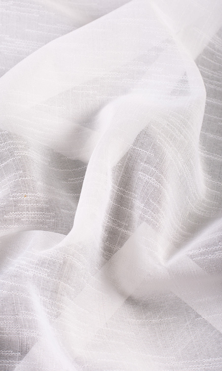 Textured Sheer Any Size Style Roman Blinds (White)