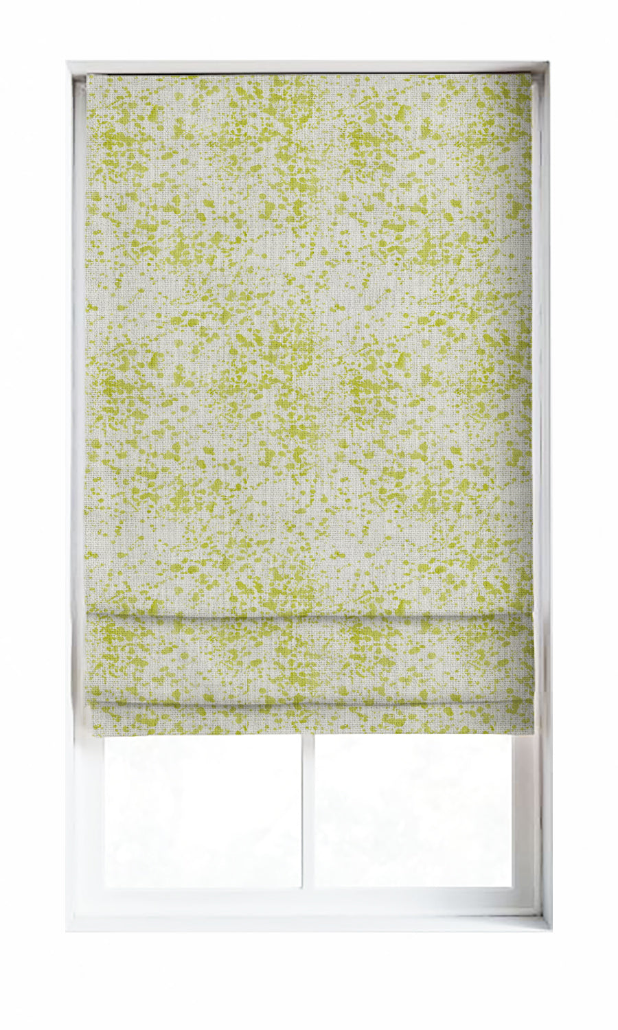 Abstract Print Window Treatments Fabric Sample (Pear Green)