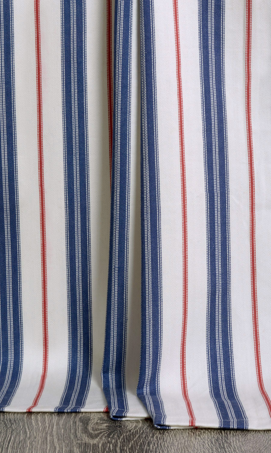 Cotton Fabric Blinds (Red/ Blue) Extra Long Short Wide