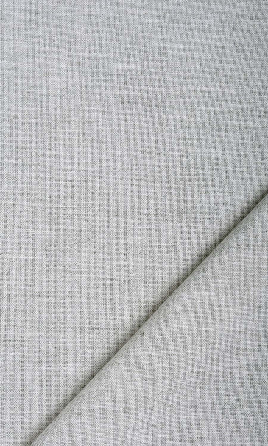 Plain Linen Textured Free Fabric Material Sample (Smoke White)