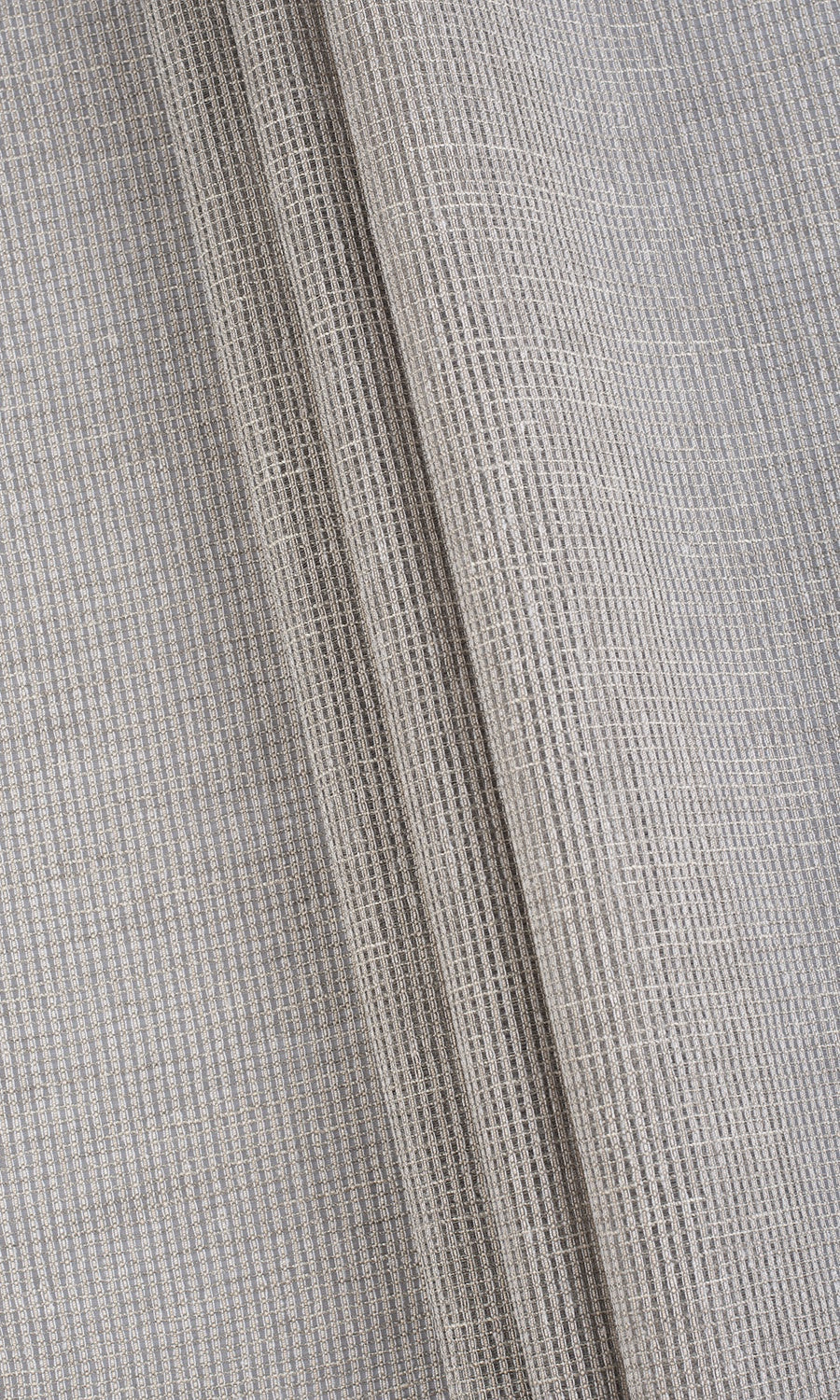 Checkered Sheer Flat, Plain, Fake, Faux, European Relaxed Roman Blinds (Grey)