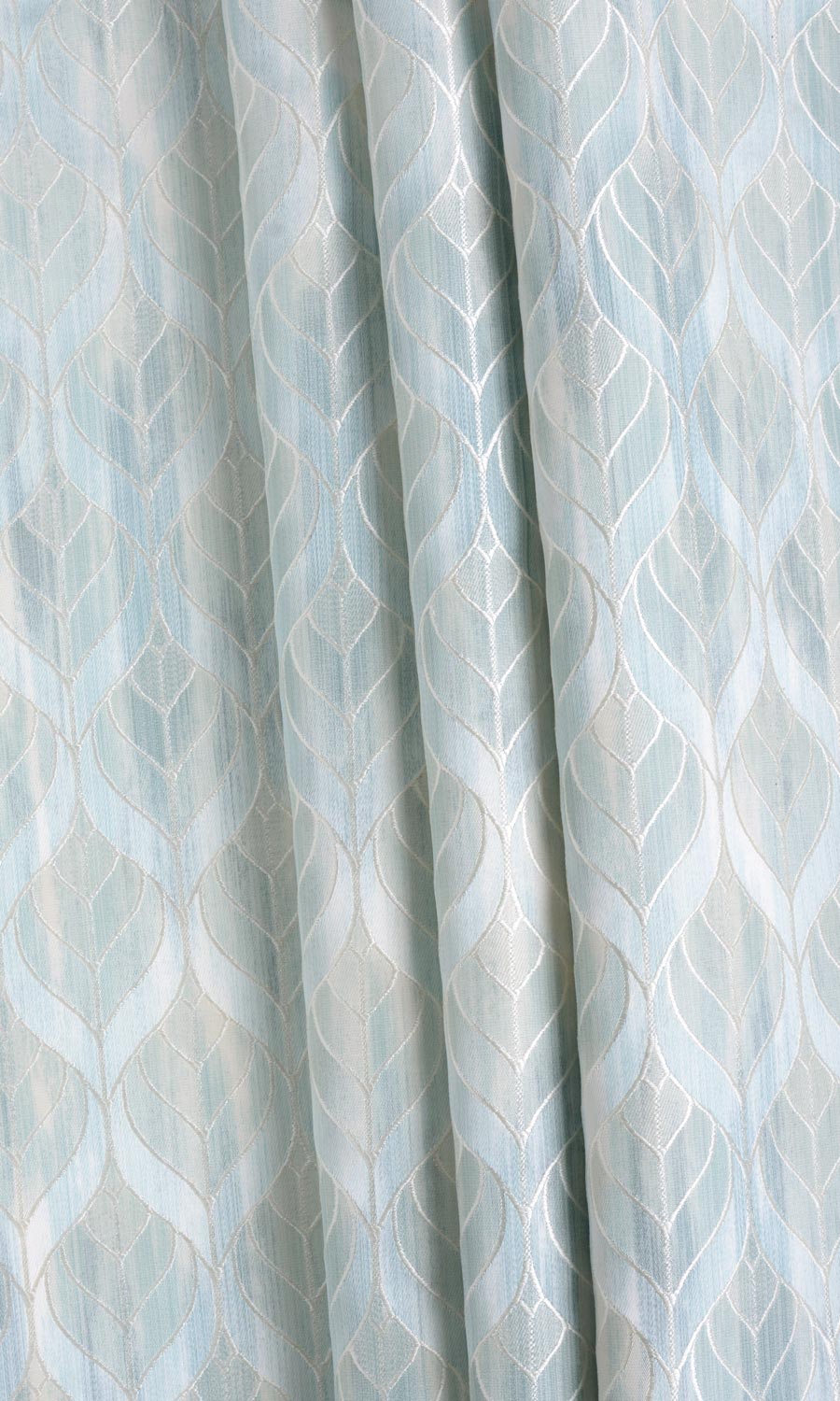 Petal Patterned Any Size Style Roman Blinds (Pale Aqua Blue)