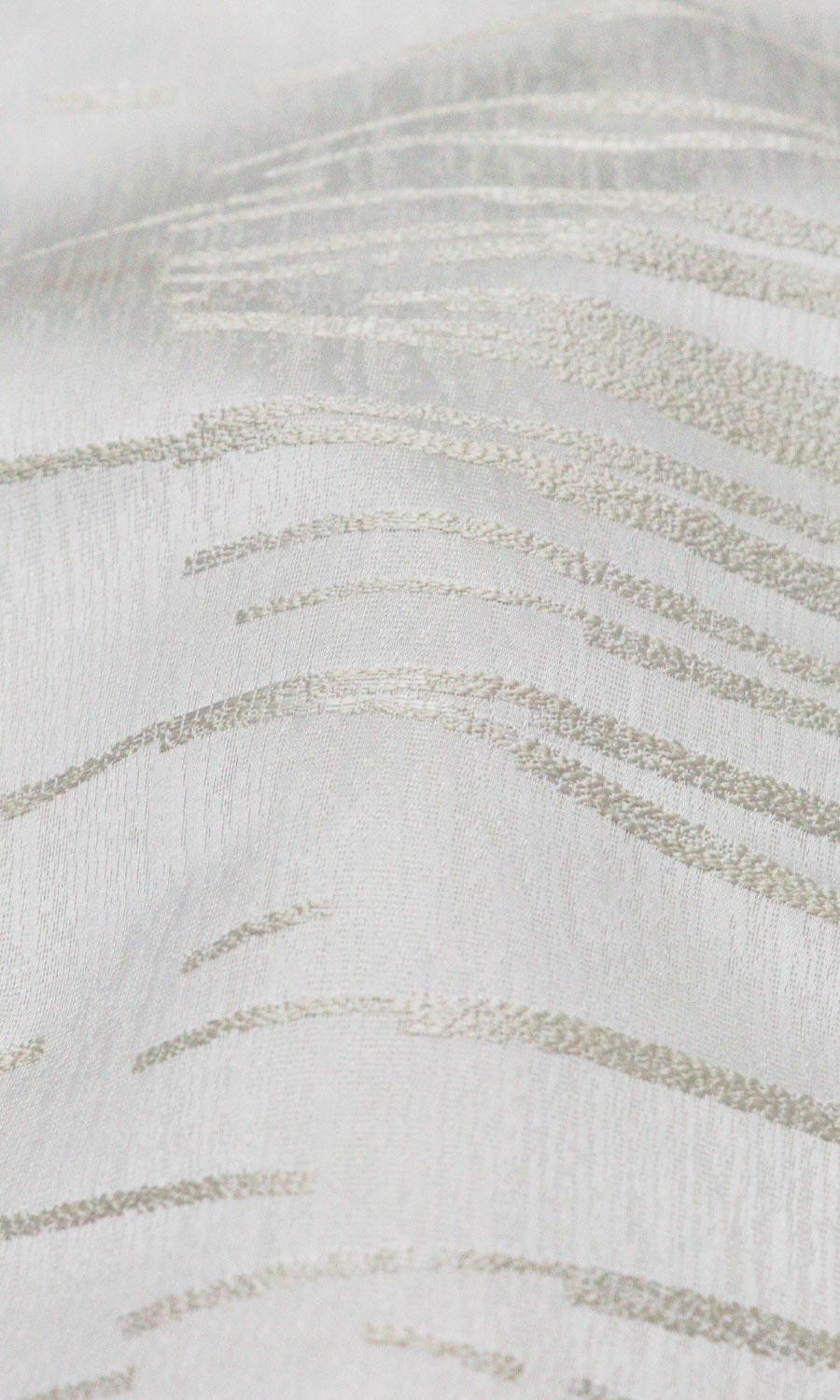 Abstract Patterned Fabric Material By the Metre (Ivory/ Pale Beige)