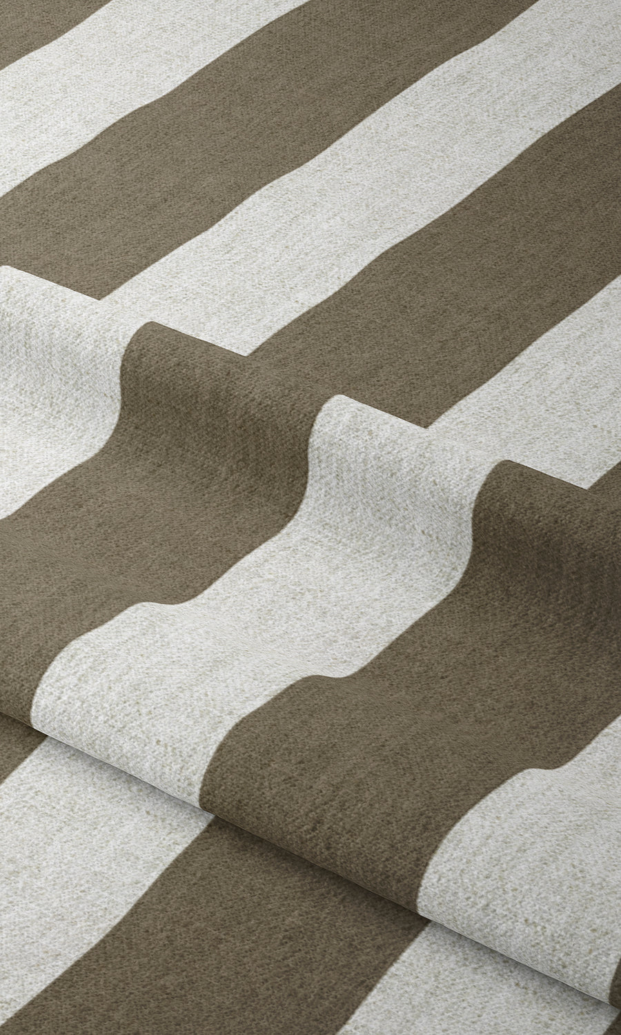 Striped Shades (Cedar Brown/ White) for Living, Bedroom, Kitchen, Bathroom